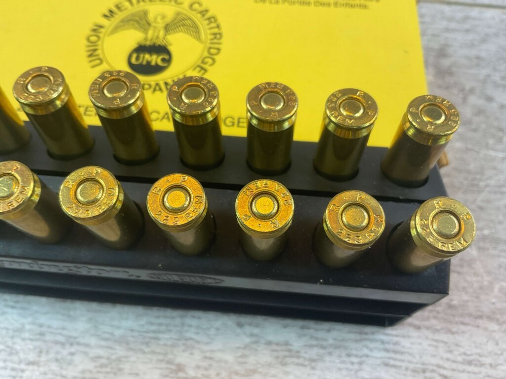 UMC .223 REMINGTON, 55 GR. METAL CASE AMMO, QTY 14, JAMES EARL JONES COLLECTION #5-11148-PF
