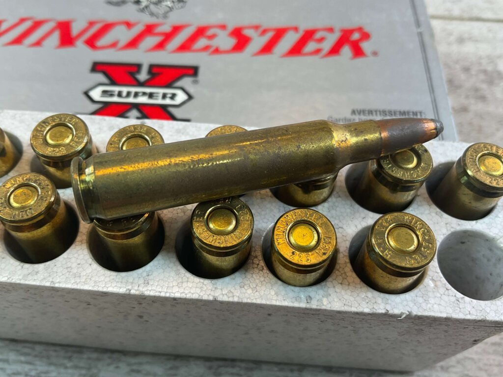 WINCHESTER SUPER-X .223 REMINGTON, 64 GR. PP AMMO, QTY 19, JAMES EARL JONES COLLECTION #5-11149-PF