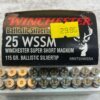 WINCHESTER SUPREME 25 WSSM, 115 GR. BALLISTIC SILVERTIP AMMO, FULL BOX, JAMES EARL JONES COLLECTION #5-11163-PF