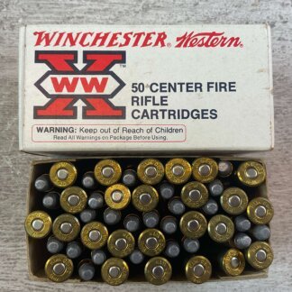 WINCHESTER WESTERN 25-20 WIN. 86 GR. SP AMMO, FULL BOX, JAMES EARL JONES COLLECTION #5-11165-PF