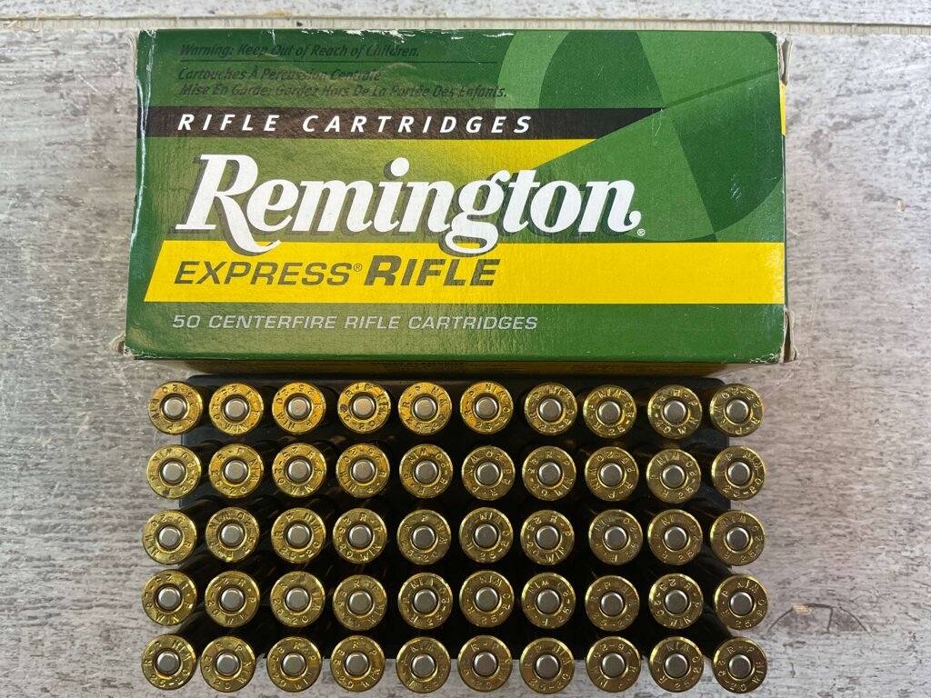REMINGTON EXPRESS RIFLE 25-20 WIN. 86 GR. SP AMMO, FULL BOX, JAMES EARL JONES COLLECTION #5-11167-PF