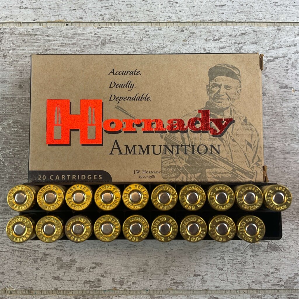 HORNADY MATCH 6.5 CREEDMOOR, 140 GR. A-MAX AMMO, QTY 19, JAMES EARL JONES COLLECTION #5-11170-PF