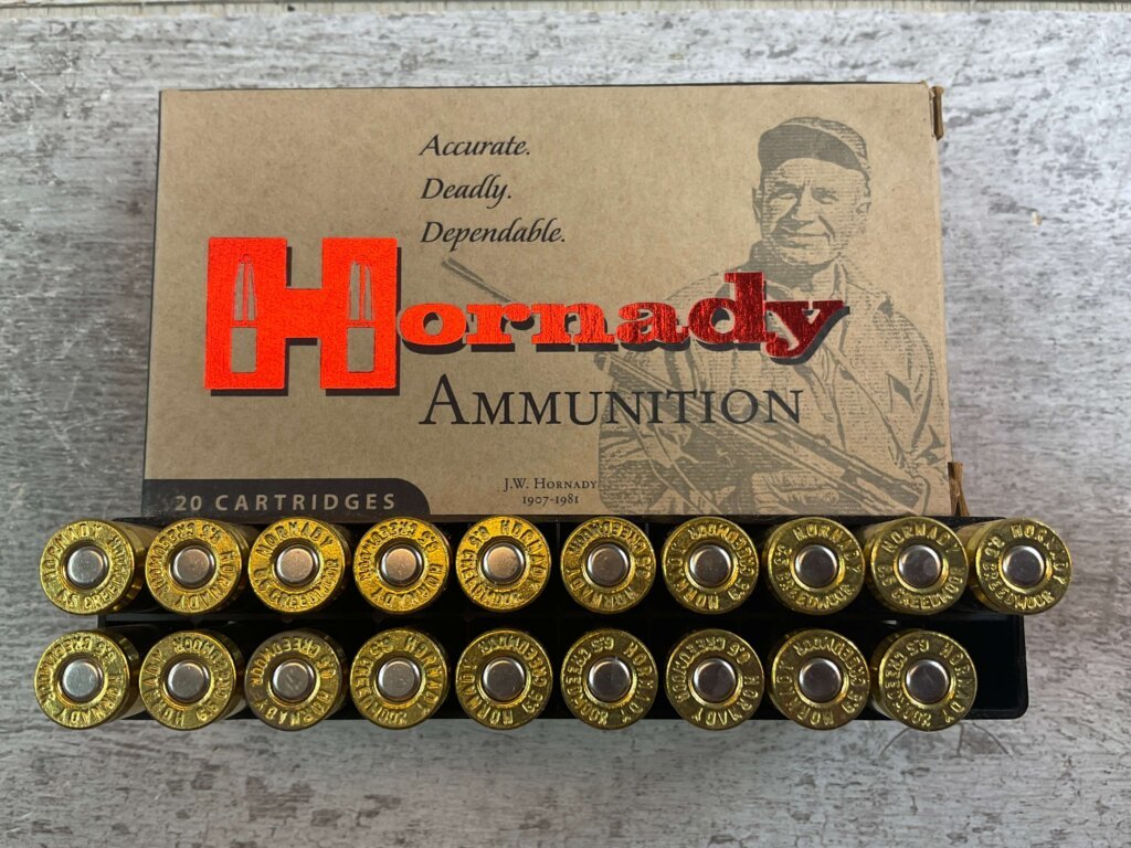 HORNADY MATCH 6.5 CREEDMOOR, 140 GR. A-MAX AMMO, QTY 19, JAMES EARL JONES COLLECTION #5-11170-PF