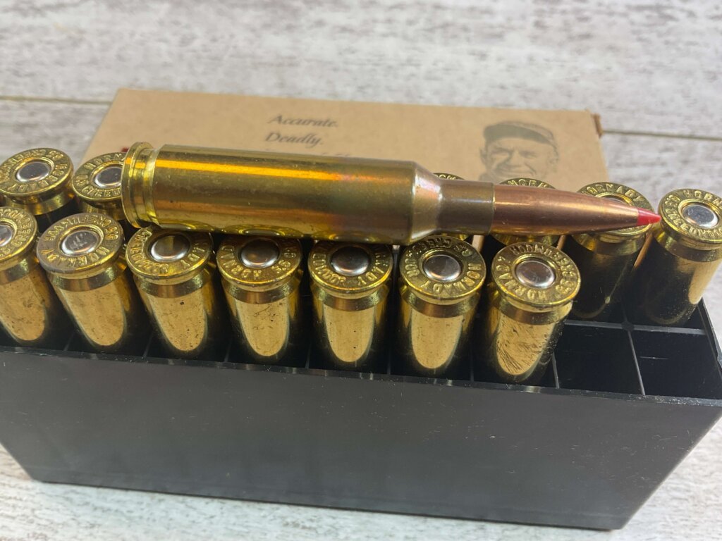 HORNADY MATCH 6.5 CREEDMOOR, 140 GR. A-MAX AMMO, QTY 19, JAMES EARL JONES COLLECTION #5-11170-PF