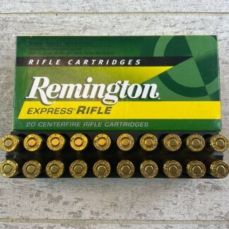 REMINGTON EXPRESS RIFLE 6.8MM SPC, 115 GR. MC AMMO, FULL BOX, JAMES EARL JONES COLLECTION #5-11174-PF