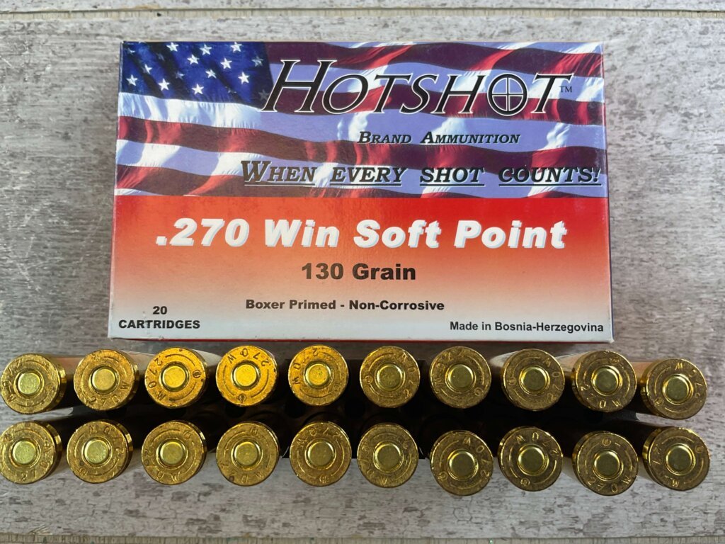 CENTURY ARMS HOTSHOT .270 WIN., 130 GR. SP AMMO, FULL BOX, JAMES EARL JONES COLLECTION #5-11176-PF