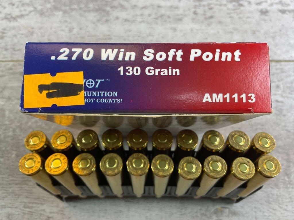 CENTURY ARMS HOTSHOT .270 WIN., 130 GR. SP AMMO, FULL BOX, JAMES EARL JONES COLLECTION #5-11176-PF