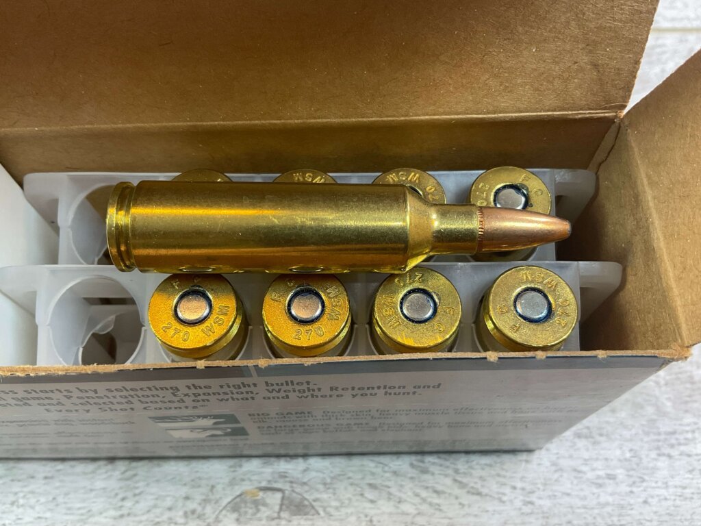 FEDERAL POWER-SHOK 270 WSM, 130 GR. SP AMMO, QTY 19, JAMES EARL JONES COLLECTION #5-11178-PF