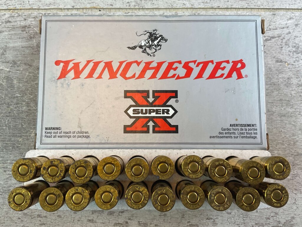 WINCHESTER SUPER-X 7MM MAUSER, 145 GR. PP AMMO, FULL BOX, JAMES EARL JONES COLLECTION #5-11179-PF