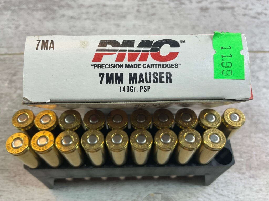 PMC 7MM MAUSER, 140 GR. PSP AMMO, QTY 19, JAMES EARL JONES COLLECTION #5-11180-PF