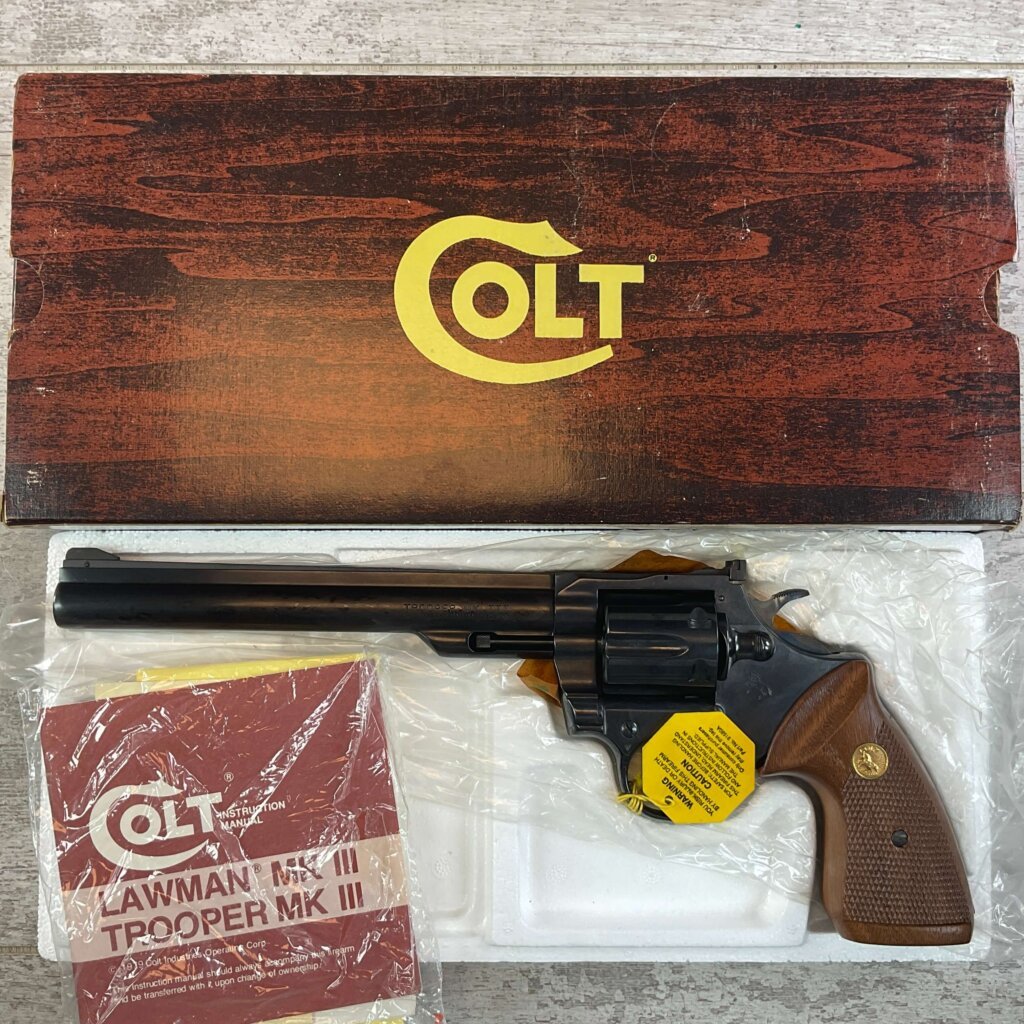 COLT TROOPER MK III .357 MAGNUM 8" BBL REVOLVER 1962 MFR, BLUED, IN BOX #6-06700-KM