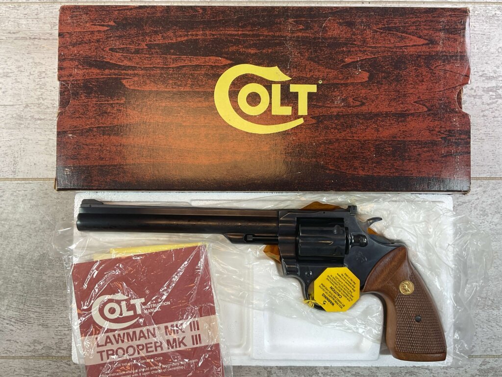 COLT TROOPER MK III .357 MAGNUM 8" BBL REVOLVER 1962 MFR, BLUED, IN BOX #6-06700-KM