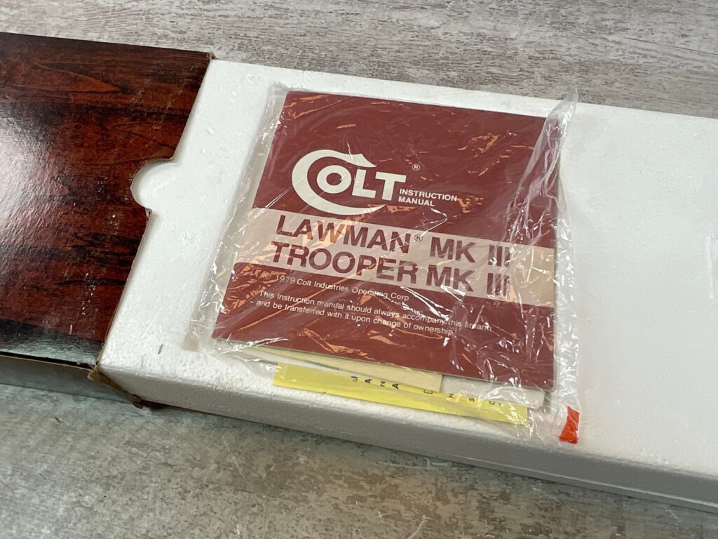 COLT TROOPER MK III .357 MAGNUM 8" BBL REVOLVER 1962 MFR, BLUED, IN BOX #6-06700-KM