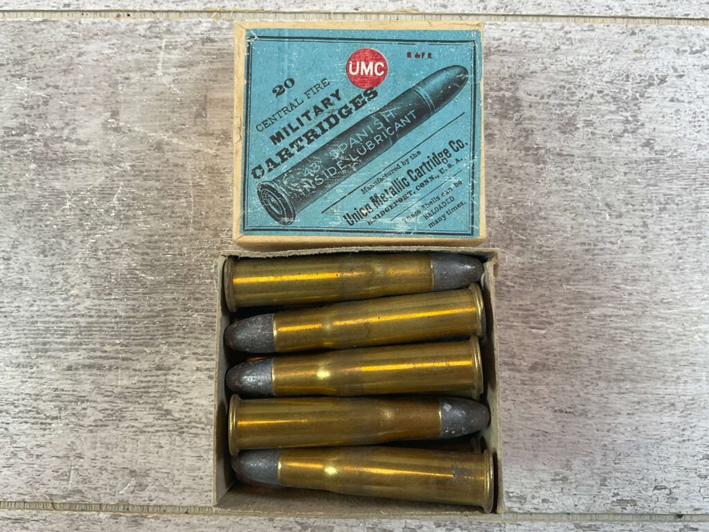 REMINGTON/UMC VINTAGE 43 SPANISH MILITARY AMMO, FULL BOX #6-06702-KM