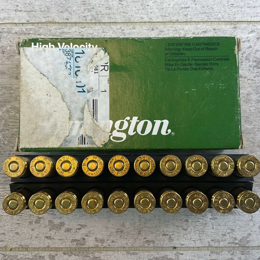 REMINGTON 7MM-08 REMINGTON, 140 GR. PSP AMMO, FULL BOX, JAMES EARL JONES COLLECTION #5-11183