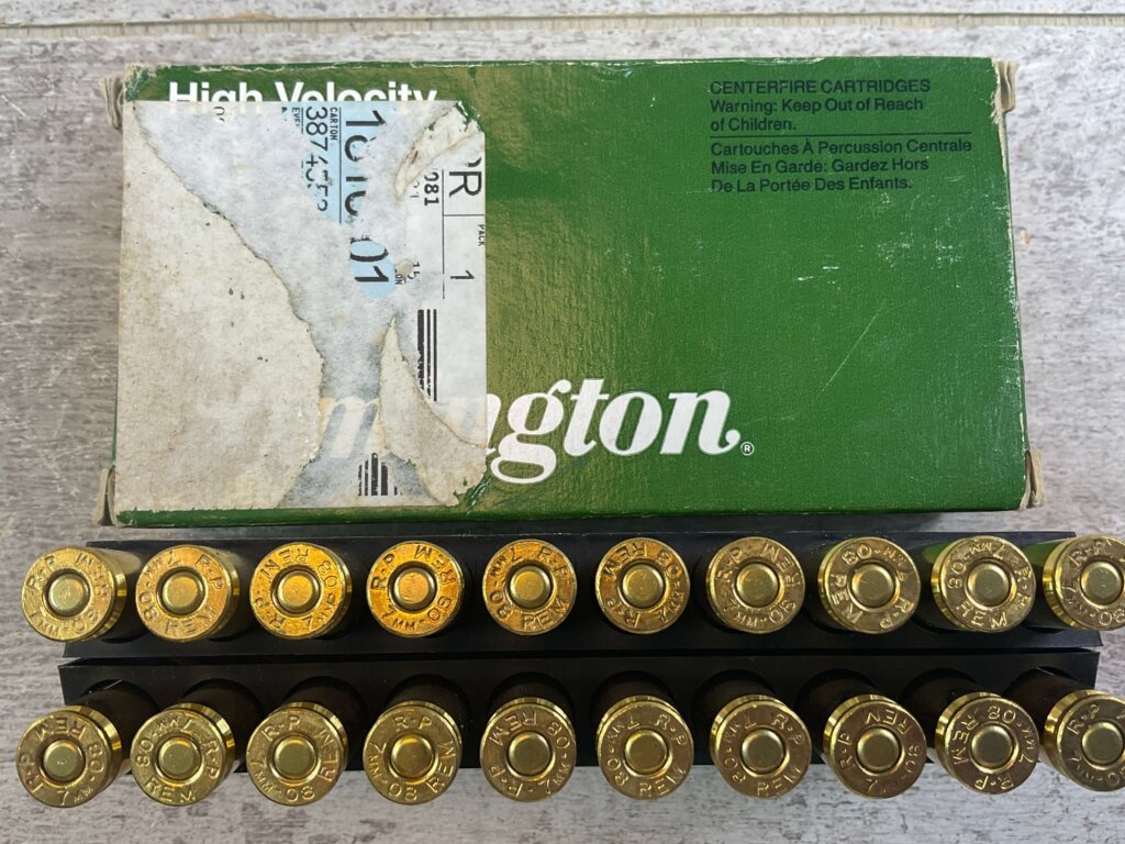 REMINGTON 7MM-08 REMINGTON, 140 GR. PSP AMMO, FULL BOX, JAMES EARL JONES COLLECTION #5-11183