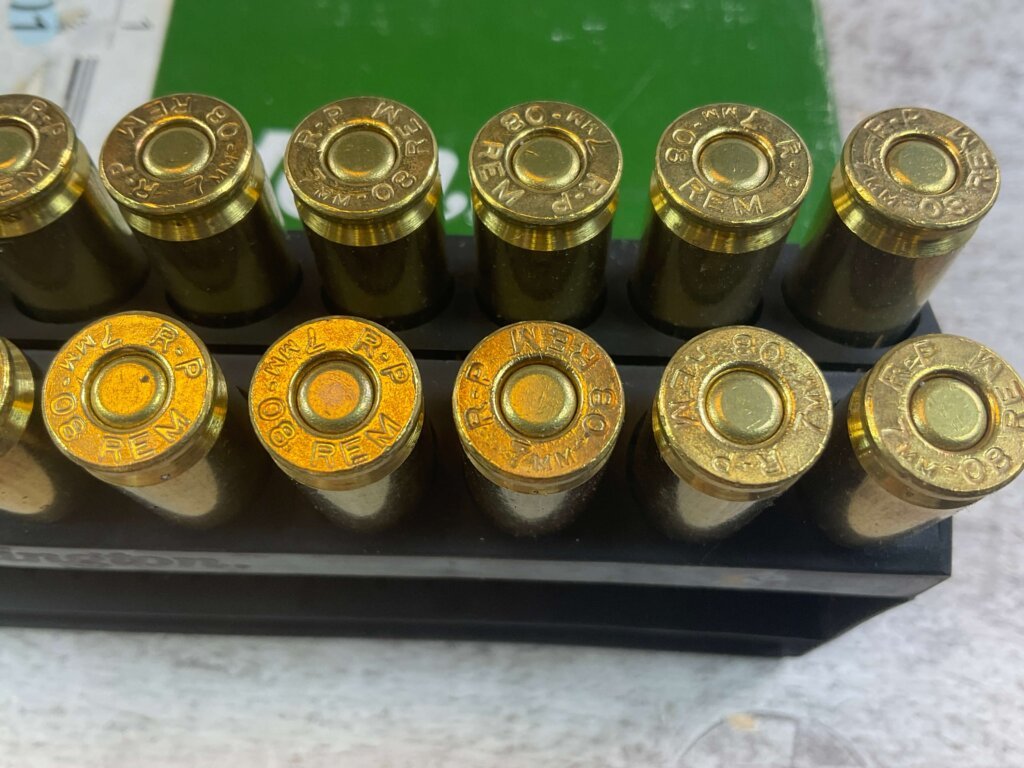 REMINGTON 7MM-08 REMINGTON, 140 GR. PSP AMMO, FULL BOX, JAMES EARL JONES COLLECTION #5-11183