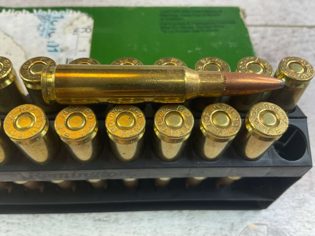 REMINGTON 7MM-08 REMINGTON, 140 GR. PSP AMMO, FULL BOX, JAMES EARL JONES COLLECTION #5-11183