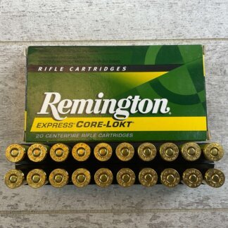REMINGTON EXPRESS CORE-LOKT 7MM REMINGTON MAGNUM, 140 GR. PSP AMMO, FULL BOX, JAMES EARL JONES COLLECTION #5-11187-PF