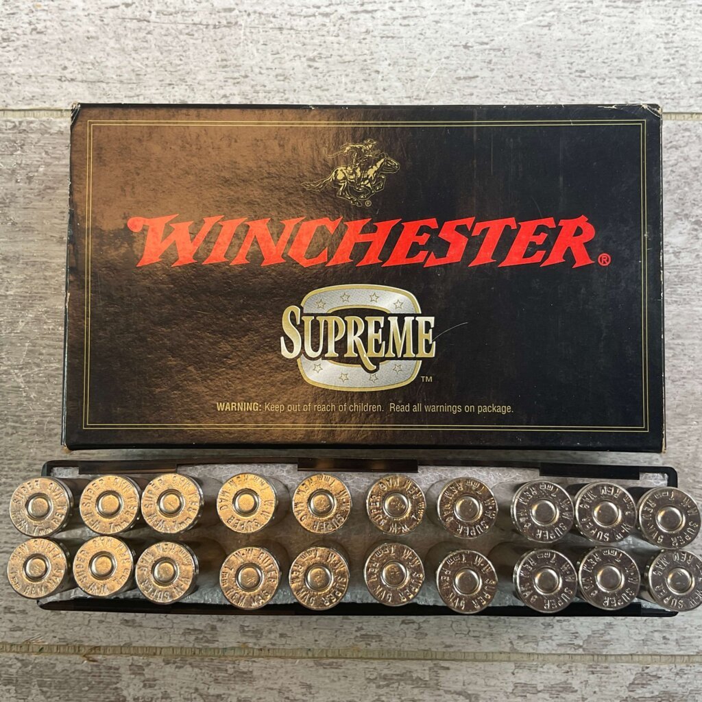 WINCHESTER SUPREME 7MM REMINGTON MAGNUM, 140 GR. FAIL SAFE AMMO, FULL BOX, JAMES EARL JONES COLLECTION #5-11189-PF