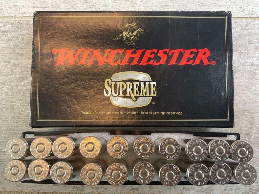 WINCHESTER SUPREME 7MM REMINGTON MAGNUM, 140 GR. FAIL SAFE AMMO, FULL BOX, JAMES EARL JONES COLLECTION #5-11189-PF