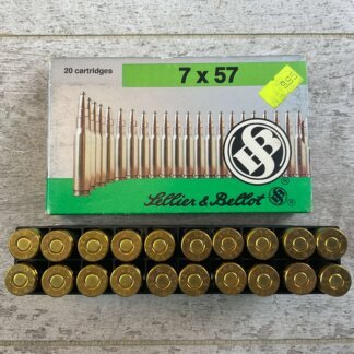 SELLIER & BELLOT 7X57MM, 173 GR. SP AMMO, FULL BOX, JAMES EARL JONES COLLECTION #5-11191-PF