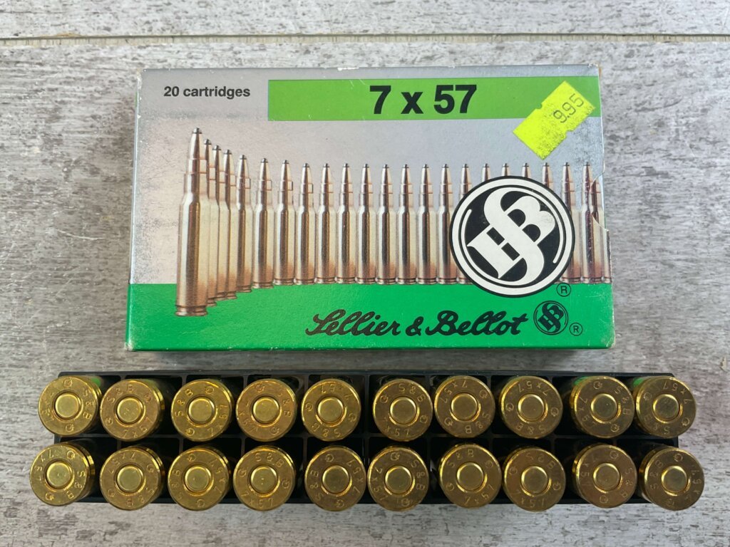 SELLIER & BELLOT 7X57MM, 173 GR. SP AMMO, FULL BOX, JAMES EARL JONES COLLECTION #5-11191-PF