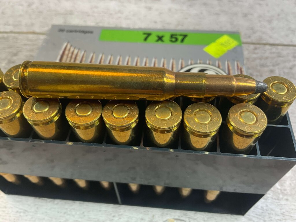 SELLIER & BELLOT 7X57MM, 173 GR. SP AMMO, FULL BOX, JAMES EARL JONES COLLECTION #5-11191-PF