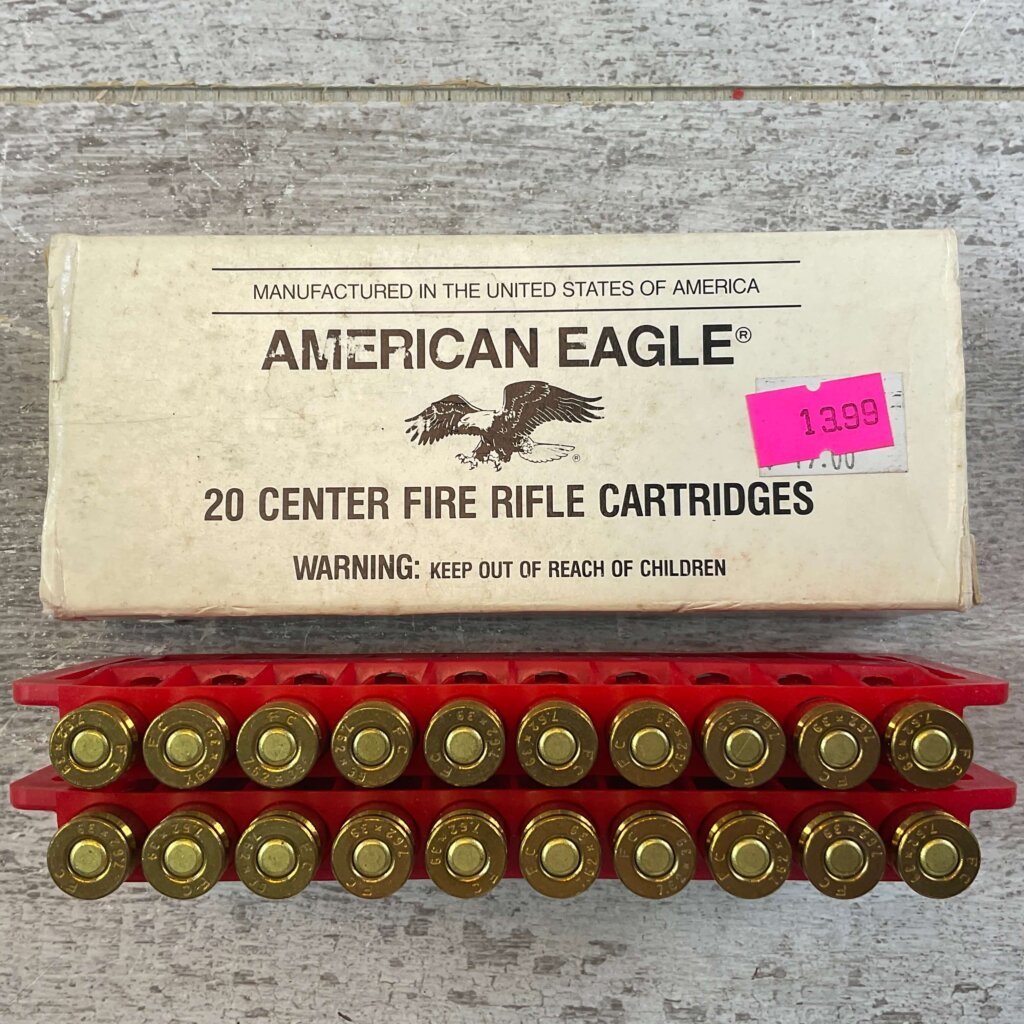 FEDERAL AMERICAN EAGLE 7.62X39MM SOVIET (RUSSIAN) 124 GR. METAL CASE AMMO, FULL BOX, JAMES EARL JONES COLLECTION #5-11195-PF