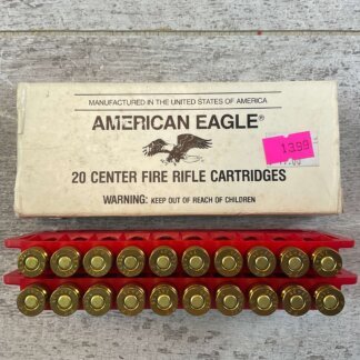 FEDERAL AMERICAN EAGLE 7.62X39MM SOVIET (RUSSIAN) 124 GR. METAL CASE AMMO, FULL BOX, JAMES EARL JONES COLLECTION #5-11195-PF
