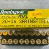REMINGTON EXPRESS RIFLE 30-06 SPRINGFIELD, ACCELERATOR 55 GR. PSP AMMO, FULL BOX, JAMES EARL JONES COLLECTION #5-11205-PF