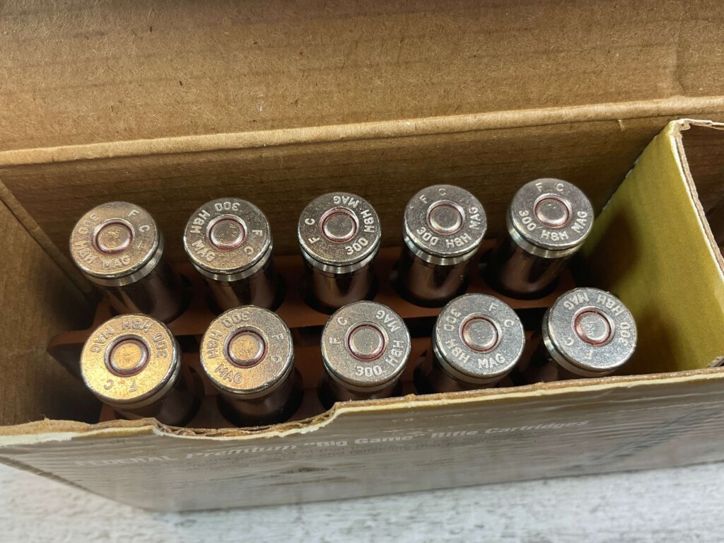 FEDERAL PREMIUM 300 H&H MAGNUM, 180 GR. NOSLER PARTITION AMMO, QTY 19, JAMES EARL JONES COLLECTION #5-11210-PF