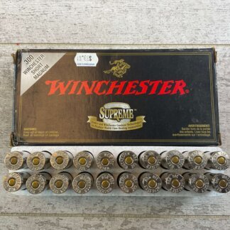 WINCHESTER SUPREME 300 WSM, 180 GR. BALLISTIC SILVERTIP AMMO, FULL BOX, JAMES EARL JONES COLLECTION #5-11211-PF