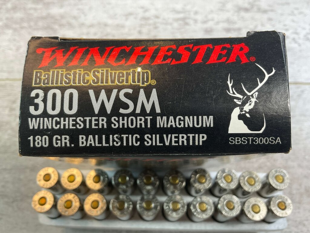 WINCHESTER SUPREME 300 WSM, 180 GR. BALLISTIC SILVERTIP AMMO, FULL BOX, JAMES EARL JONES COLLECTION #5-11211-PF