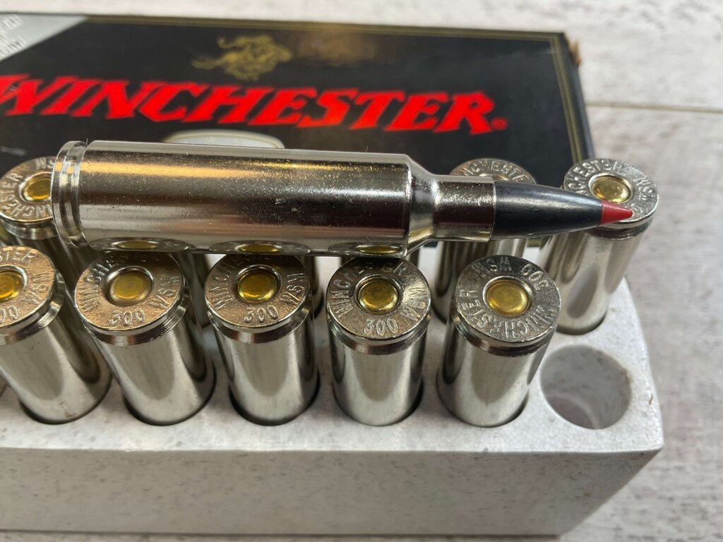 WINCHESTER SUPREME 300 WSM, 180 GR. ACCUBOND (BONDED) AMMO, FULL BOX, JAMES EARL JONES COLLECTION #5-11212-PF