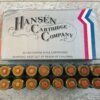 HANSEN CARTRIDGE CO. .308 WINCHESTER (7.62X51 NATO M80), 147 GR. FMJ BOAT TAIL AMMO, FULL BOX, JAMES EARL JONES COLLECTION #5-11213-PF