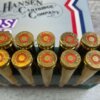 HANSEN CARTRIDGE CO. .308 WINCHESTER (7.62X51), 180 GR. POSI-FEED SP AMMO, FULL BOX, JAMES EARL JONES COLLECTION #5-11214-PF