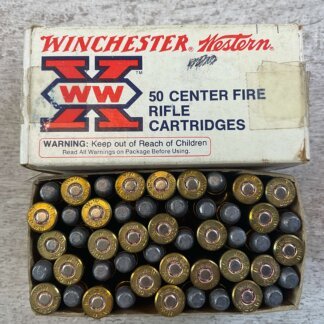 WINCHESTER WESTERN 32-20 WINCHESTER, 100 GR. SP AMMO, FULL BOX, JAMES EARL JONES COLLECTION #5-11217-PF