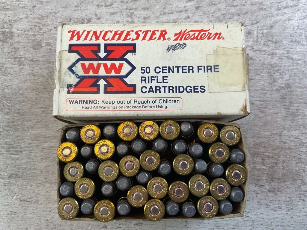 WINCHESTER WESTERN 32-20 WINCHESTER, 100 GR. SP AMMO, FULL BOX, JAMES EARL JONES COLLECTION #5-11217-PF