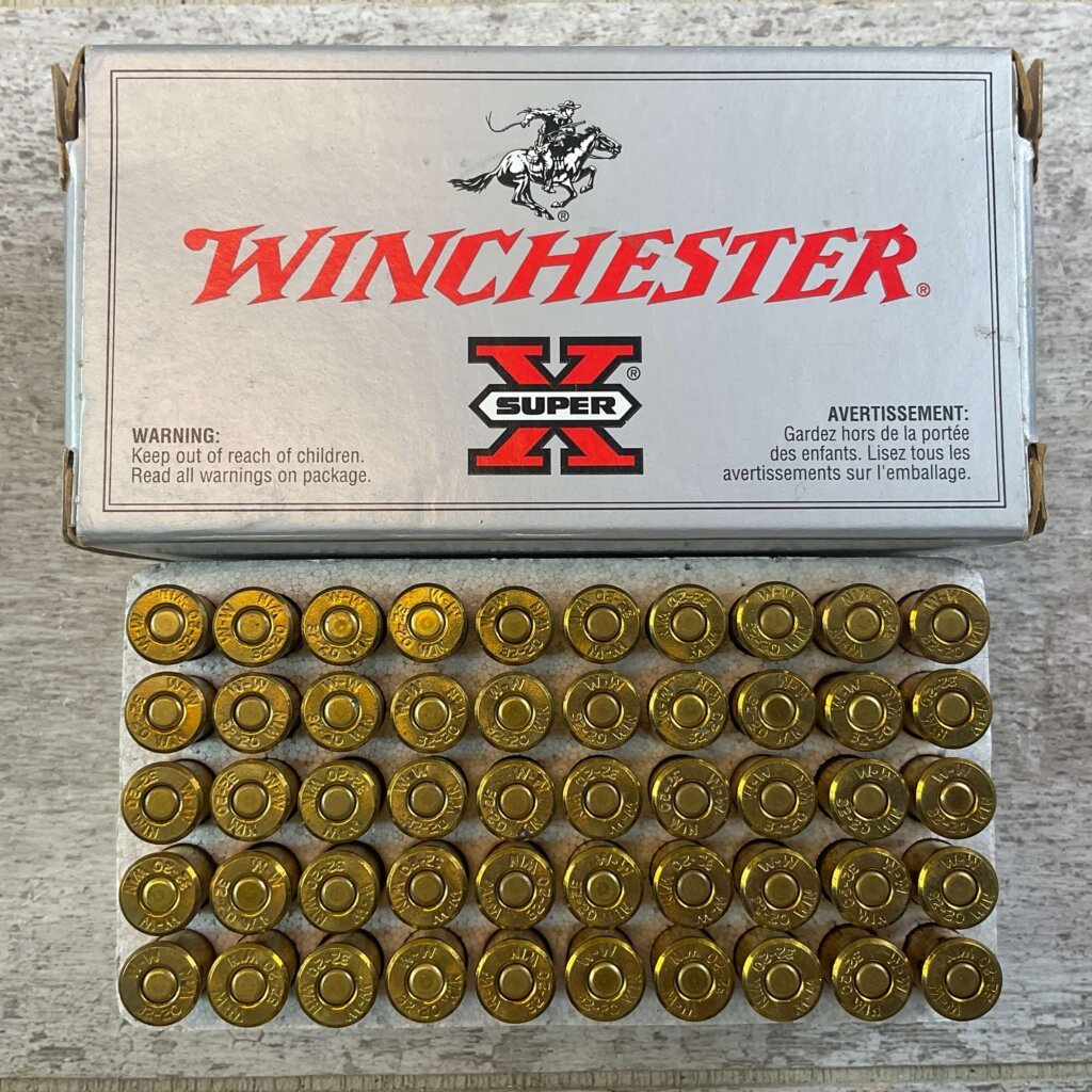 WINCHESTER SUPER-X 32-20 WINCHESTER, 100 GR. LEAD TARGET/RANGE AMMO, FULL BOX, JAMES EARL JONES COLLECTION #5-11218-PF