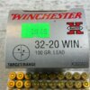WINCHESTER SUPER-X 32-20 WINCHESTER, 100 GR. LEAD TARGET/RANGE AMMO, FULL BOX, JAMES EARL JONES COLLECTION #5-11218-PF