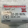 WINCHESTER SUPER-X 32-20 WINCHESTER, 100 GR. LEAD TARGET/RANGE AMMO, FULL BOX, JAMES EARL JONES COLLECTION #5-11218-PF
