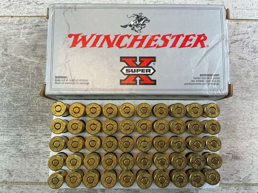 WINCHESTER SUPER-X 44-40 WIN., 200 GR. SP AMMO, FULL BOX, JAMES EARL JONES COLLECTION #5-11225-PF