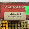 ULTRAMAX AMMUNITION SMOKELESS 44-40, 200 GR. RNFP AMMO, FULL BOX, JAMES EARL JONES COLLECTION #5-11226-PF