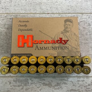 HORNADY CUSTOM 338 LAPUA, 250 GR. BTHP AMMO, FULL BOX, JAMES EARL JONES COLLECTION #5-11232-PF