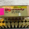 HORNADY CUSTOM 338 LAPUA, 250 GR. BTHP AMMO, FULL BOX, JAMES EARL JONES COLLECTION #5-11232-PF