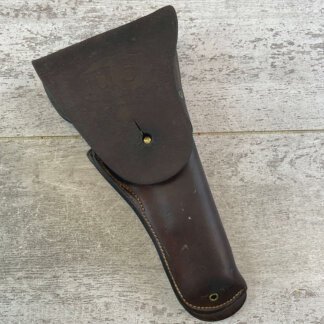 U.S. PERKINS CAMPBELL M1916 1911 BROWN LEATHER HOLSTER, WWI ISSUED #6-07024-PF