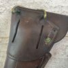 U.S. PERKINS CAMPBELL M1916 1911 BROWN LEATHER HOLSTER, WWI ISSUED #6-07024-PF