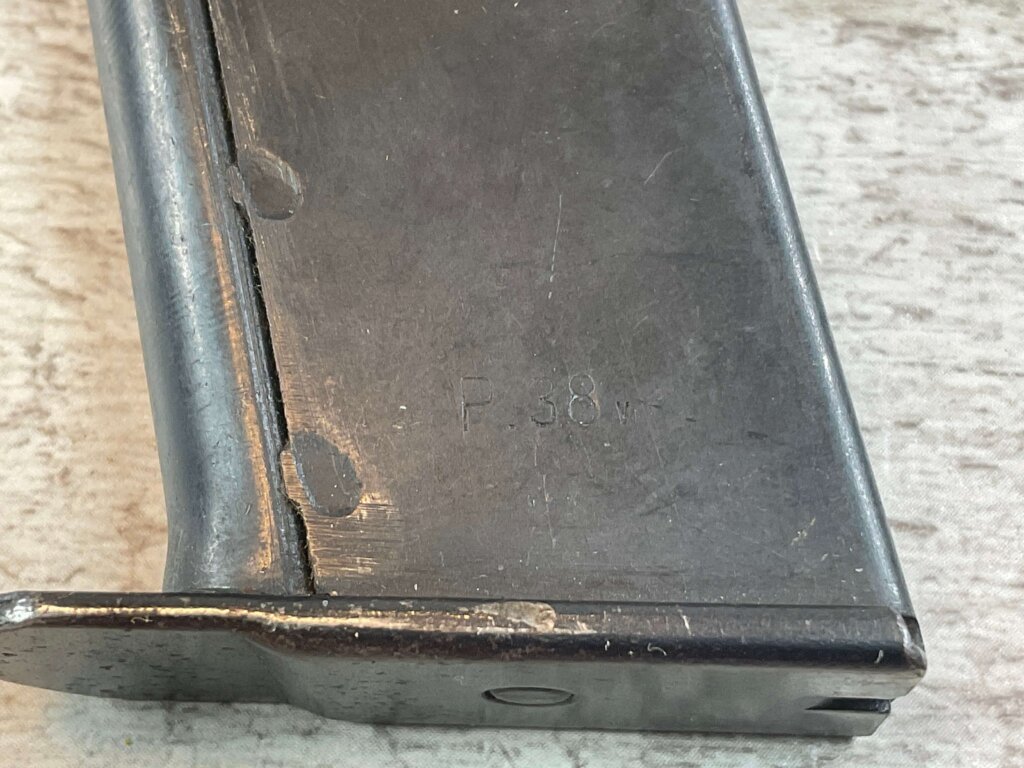 P38 ORIGINAL BLUE FINISH NAZI MARKED P38v MAGAZINE #6-07029-PF