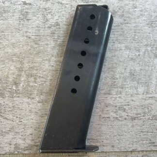 P38 ORIGINAL BLUE FINISH NAZI MARKED MAGAZINE, SERIAL # MARKED TOE #6-07030-PF